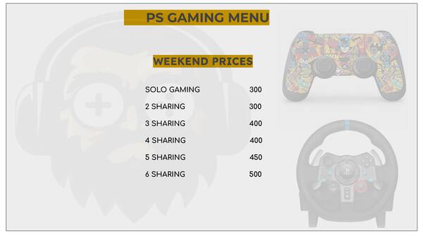 Gaming pricing